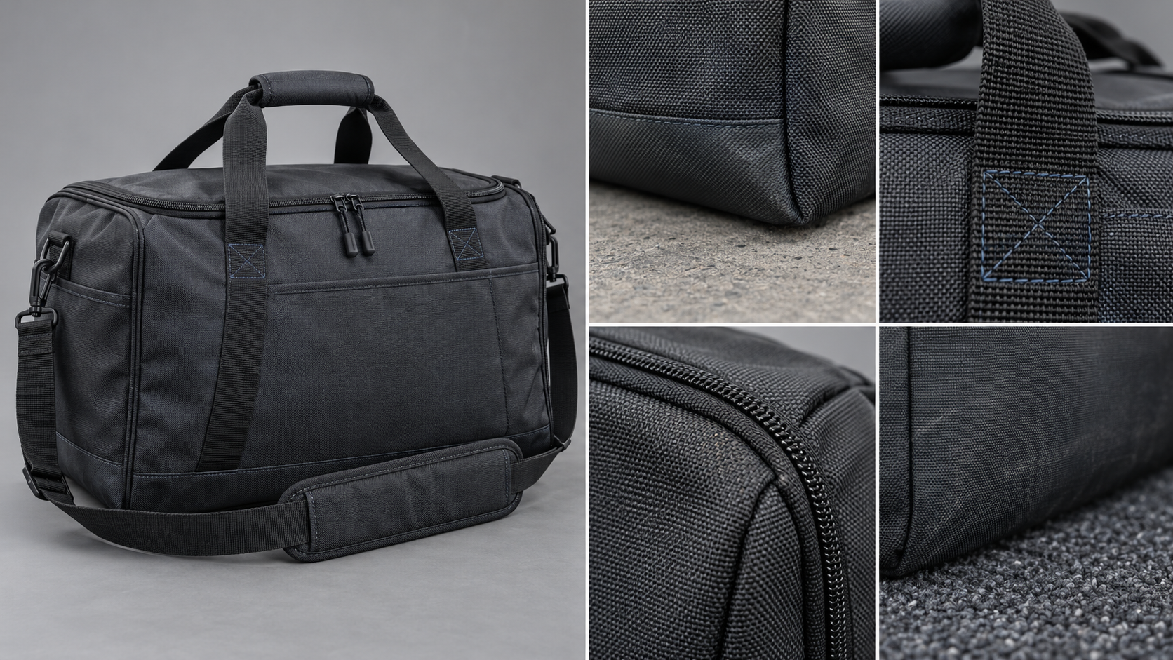 Bag fabric contact zones