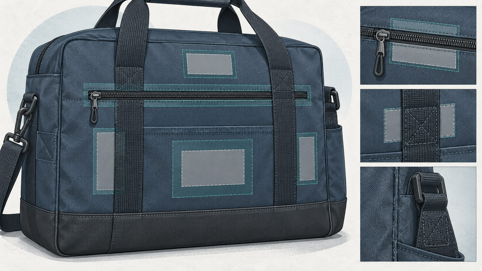 Bag logo placement brief