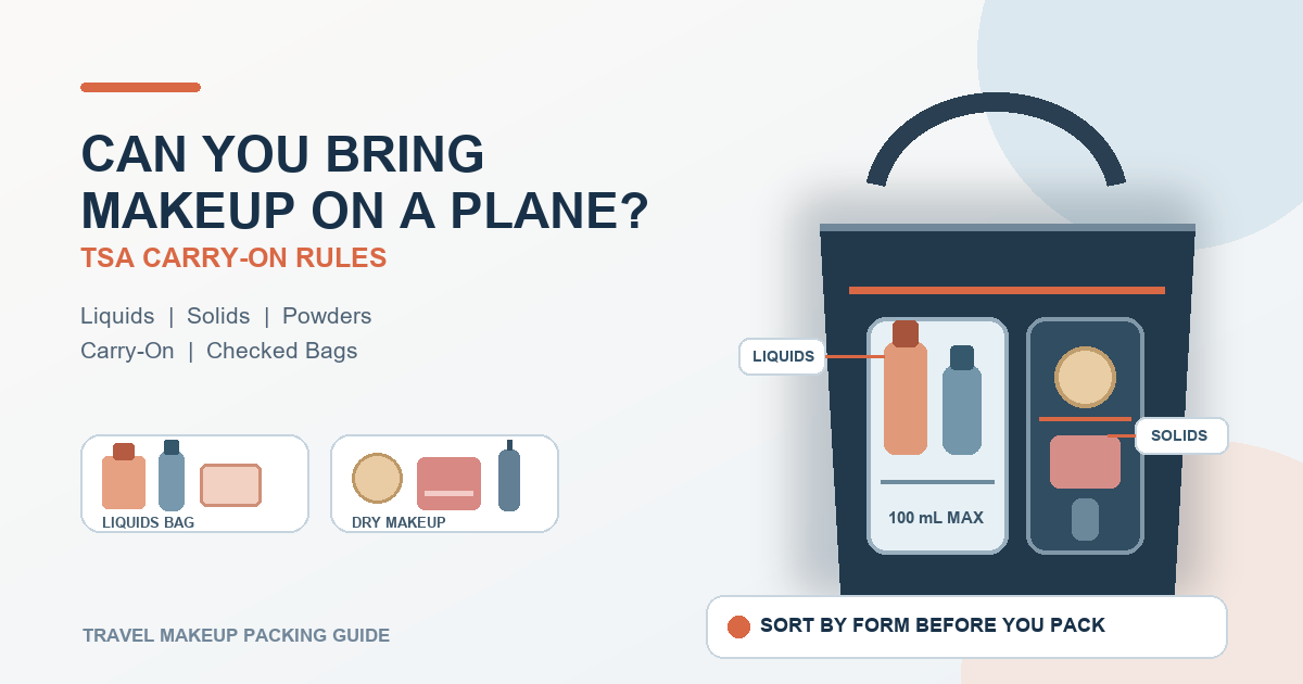 Can You Bring Makeup on a Plane? TSA Carry-On Rules