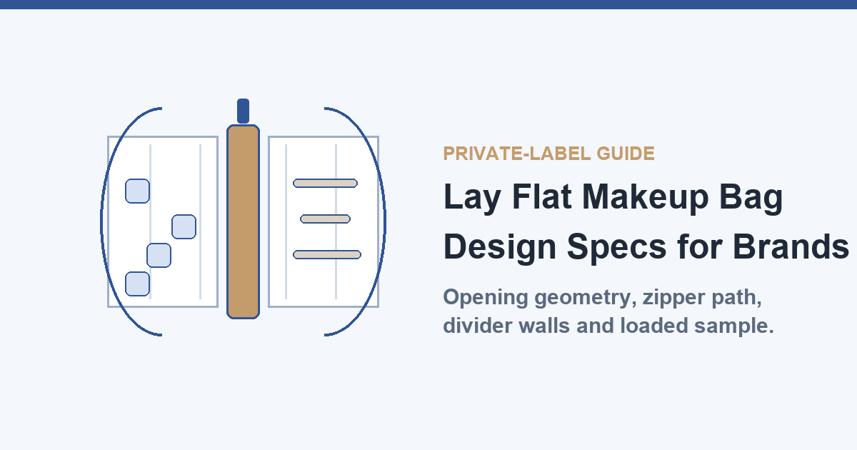 Lay Flat Makeup Bag: Design Specs for Brands