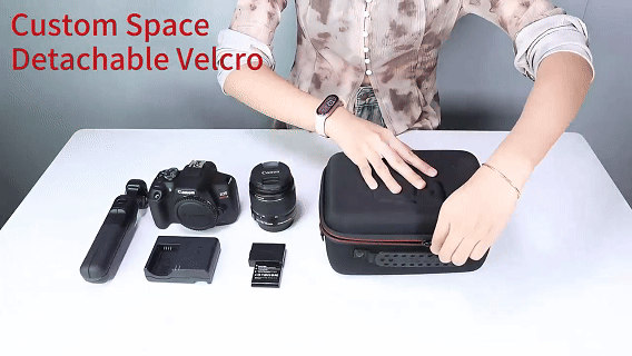 Custom camera case animation in mobile products sidebar